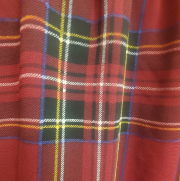 Simply Be | Red Tartan Plaid Dress - Picture 2 of 7